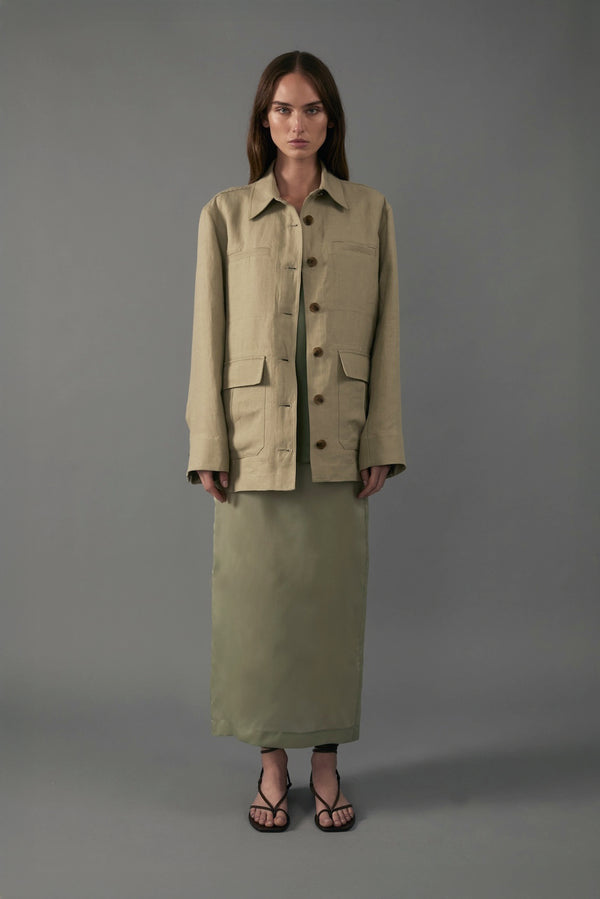 Barn Jacket in Linen