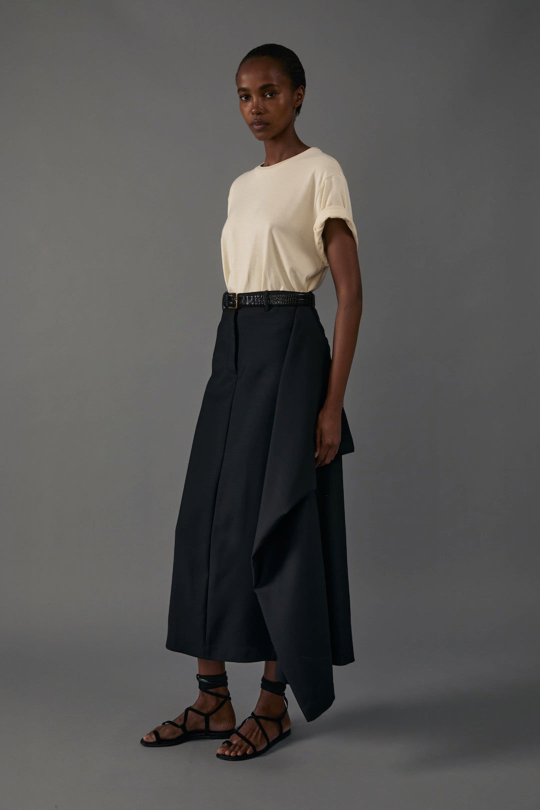 Augusta Skirt in Silk Wool