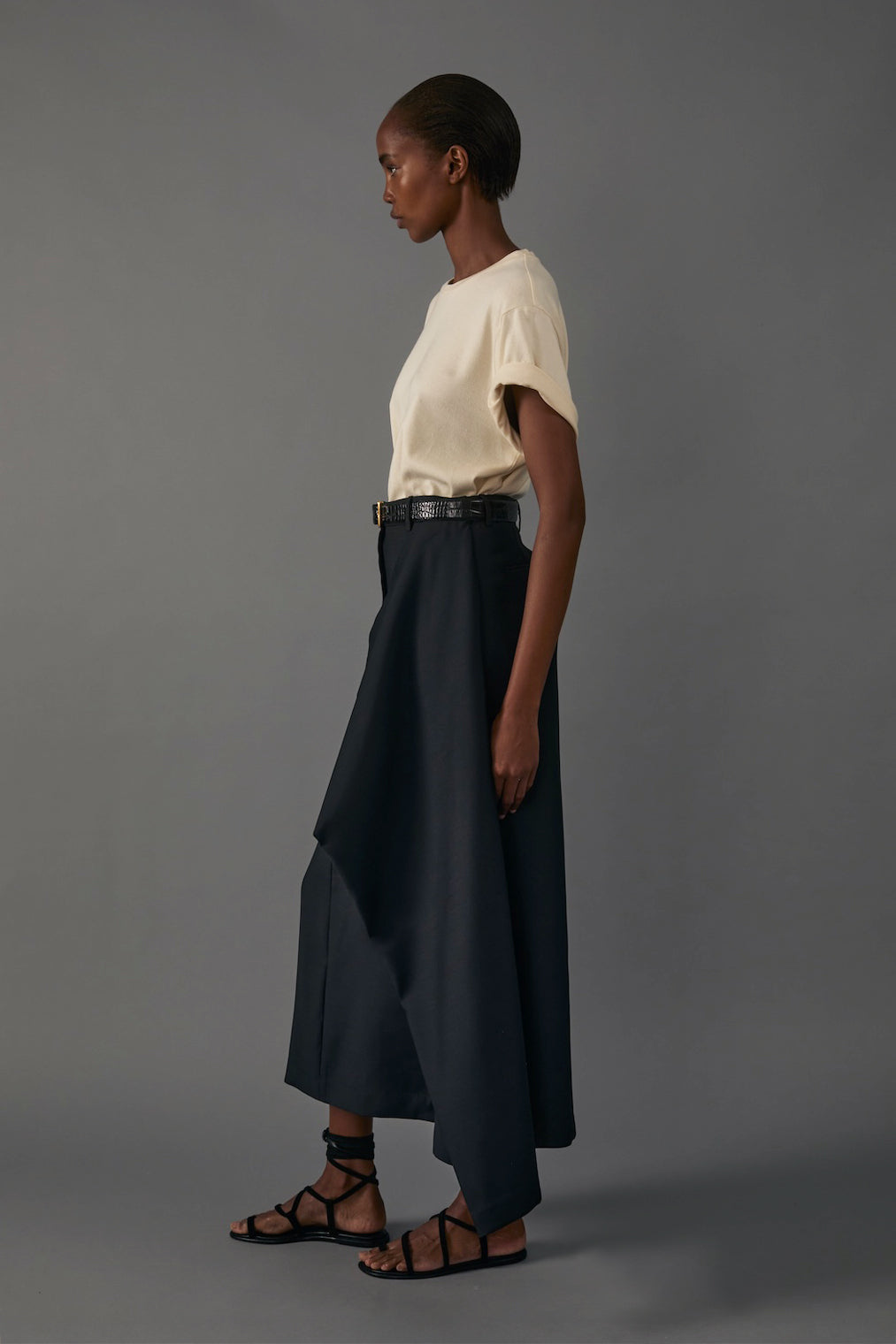 Augusta Skirt in Silk Wool