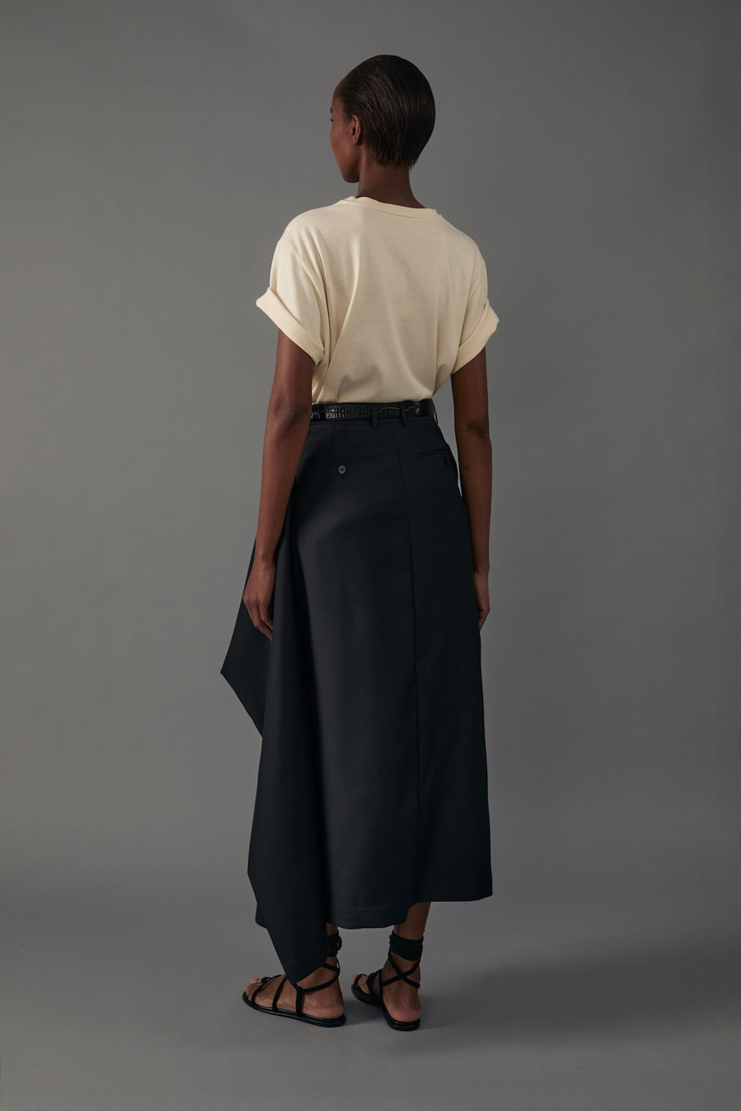 Augusta Skirt in Silk Wool